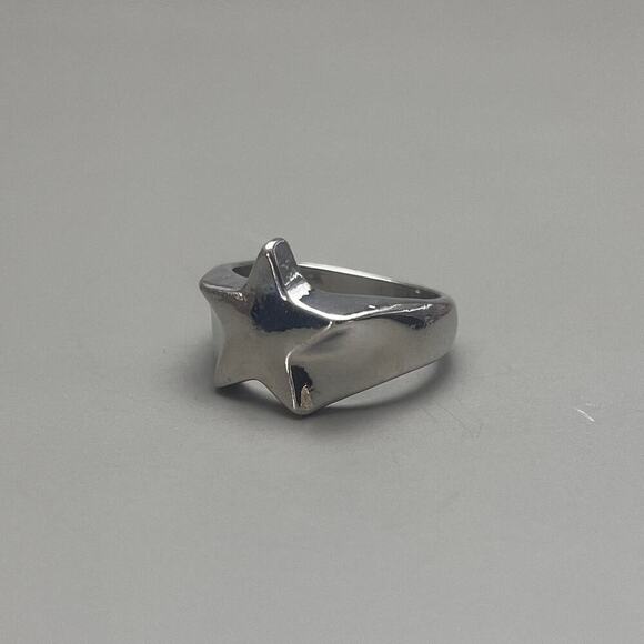 Y2k vintage silver star ring - Picture 4 of 8